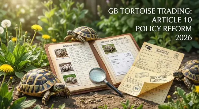Important Update: Changes to CITES Article 10 Certificates for Tortoises in 2026